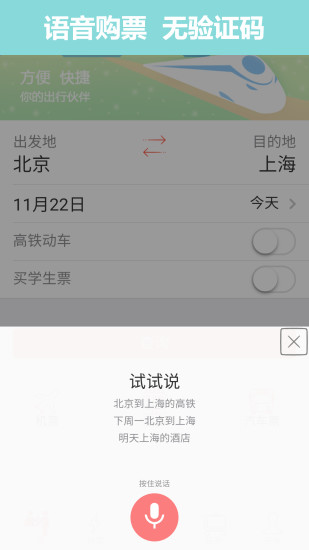 12306掌上火车票app