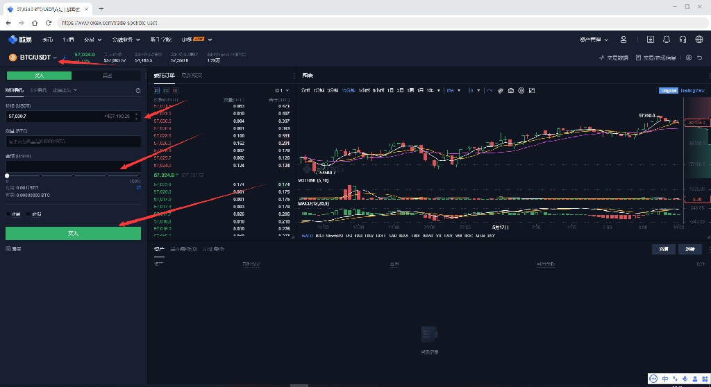 比特币如何在欧易okex上买入和卖出