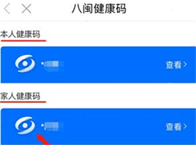 闽政通怎么查看家人健康码