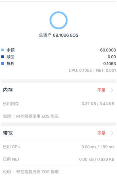 imtoken钱包为什么要去购买eos资源