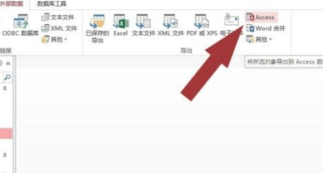 Access如何导出access表格数据？Access导出access表格数据的方法截图