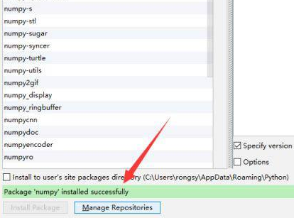 pycharm怎么安装numpy库？pycharm安装numpy库的方法截图
