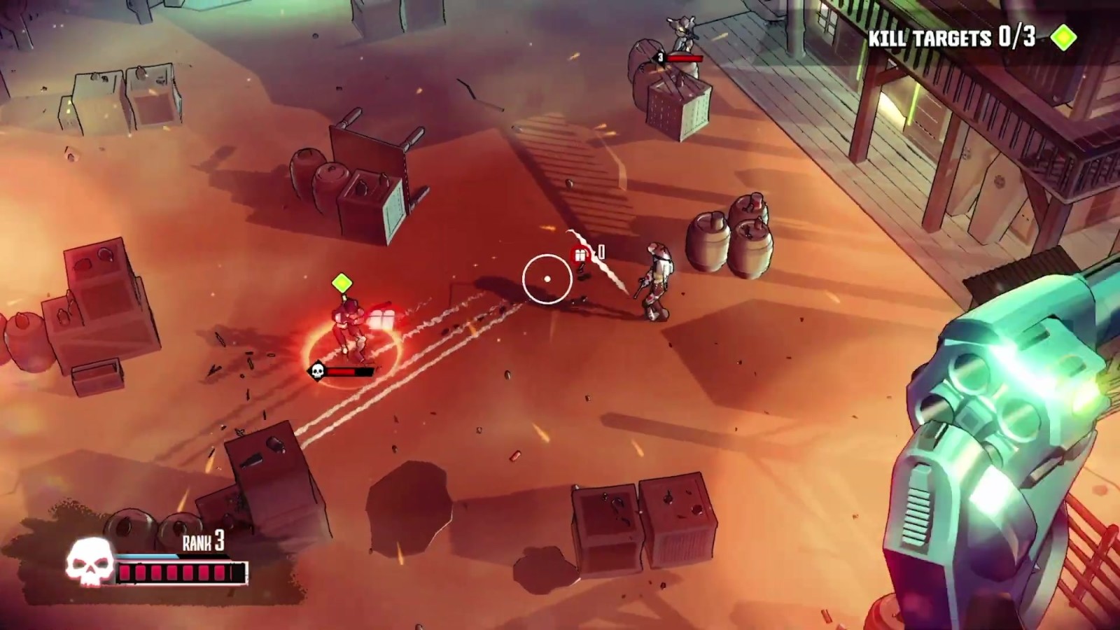 2月16日推出《沙尘与霓虹》Roguelite射击游戏截图